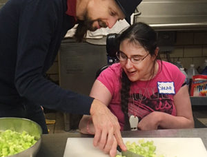 Woman's Club and Center for Independent Futures volunteer to make soup