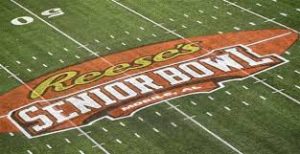 Senior Bowl field with logo