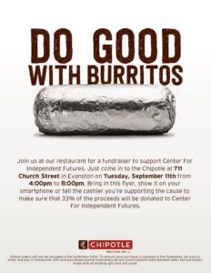 Chipotle fundraiser flyer