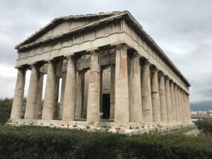 An ancient building in Athens, Greece.